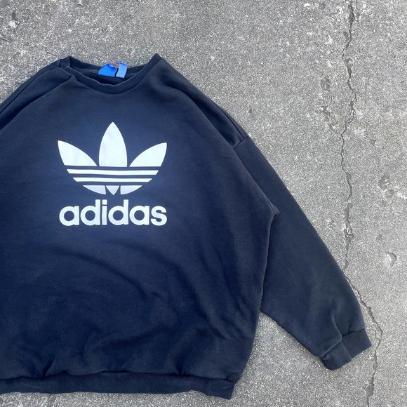 Adidas Logo Crewneck Sweatshirt Men's XL - Picture 1 of 4